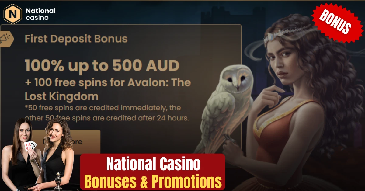 Bonus & Promotions Available At National Casino